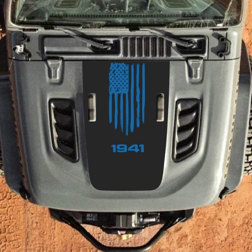 Hood Decal for Jeep Wrangler JL JLU Gladiator JT Rubicon Hood 2018+ Style #32