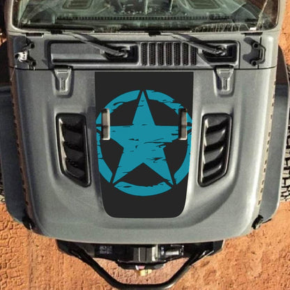 Hood Decal for Jeep Wrangler JL JLU Gladiator JT Rubicon Hood 2018+ Style #24