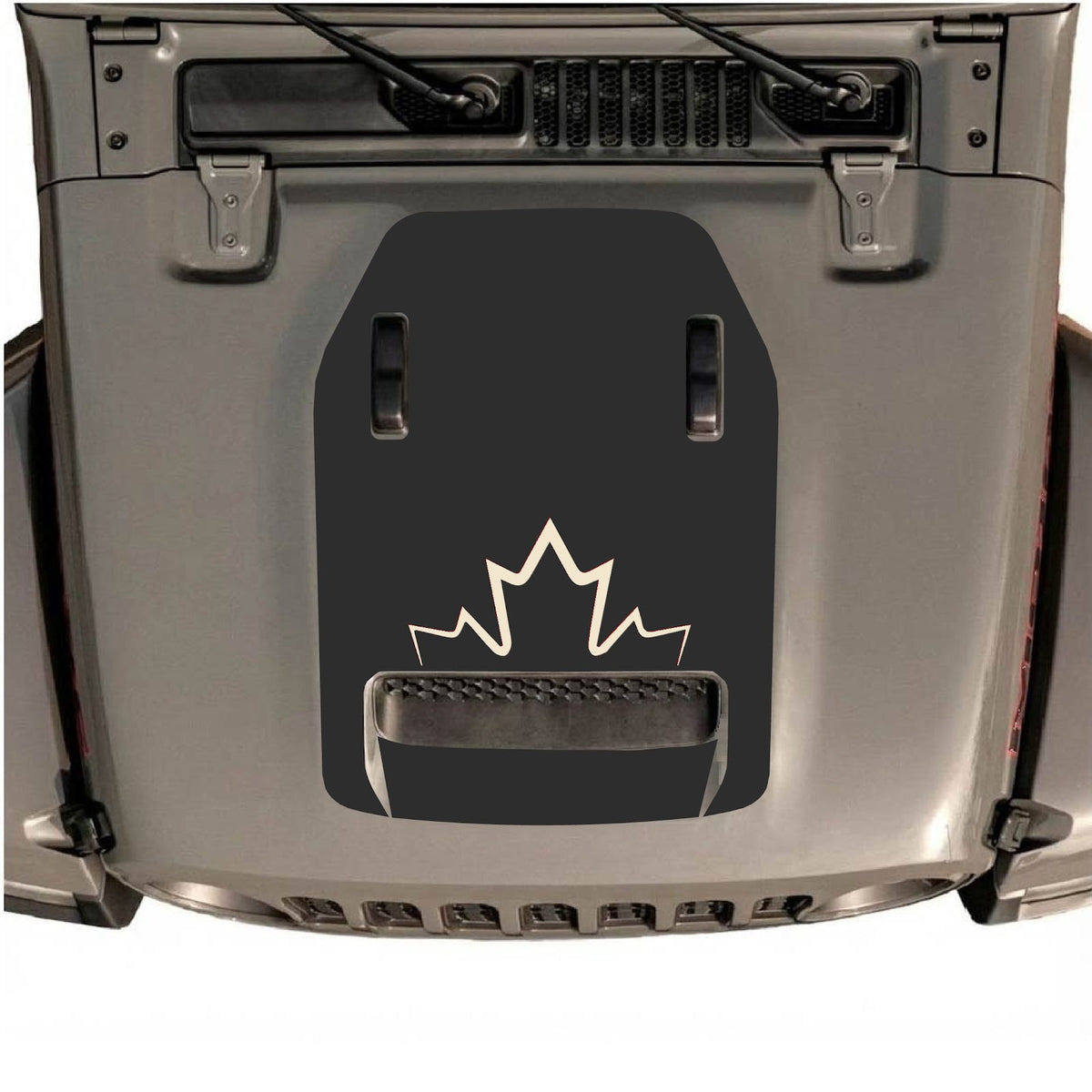 CarCode autocollant de capot pour Jeep Wrangler JL/JLU Rubicon 392 et JT Gladiator Mojave 2020-2026, autocollant avant élégant pour véhicule.