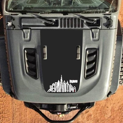 Hood Decal for Jeep Wrangler JL JLU Gladiator JT Rubicon Hood 2018+ Style #51