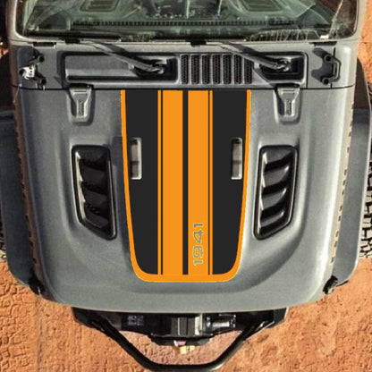 Hood Decal for Jeep Wrangler JL JLU Gladiator JT Rubicon Hood 2018+ Style #100