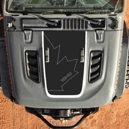 Hood Decal for Jeep Wrangler JL JLU Gladiator JT Rubicon Hood 2018+ Style #90