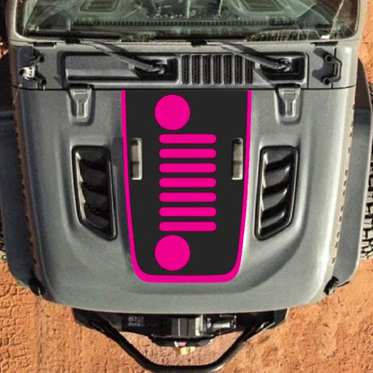 Hood Decal for Jeep Wrangler JL JLU Gladiator JT Rubicon Hood 2018+ Style #54