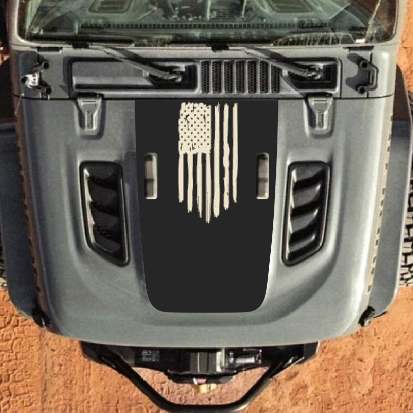 Hood Decal for Jeep Wrangler JL JLU Gladiator JT Rubicon Hood 2018+ Style #28