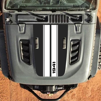 Hood Decal for Jeep Wrangler JL JLU Gladiator JT Rubicon Hood 2018+ Style #56