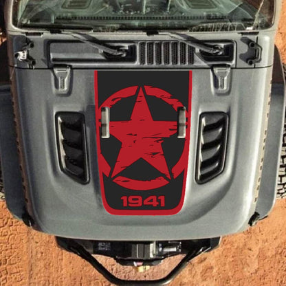 Hood Decal for Jeep Wrangler JL JLU Gladiator JT Rubicon Hood 2018+ Style #31