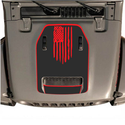 Autocollant de capot CarCode pour Jeep Wrangler JL/JLU Rubicon 392 et JT Gladiator Mojave 2020-2026, autocollant automobile élégant sur le capot.