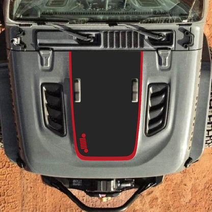 Hood Decal for Jeep Wrangler JL JLU Gladiator JT Rubicon Hood 2018+ Style #08