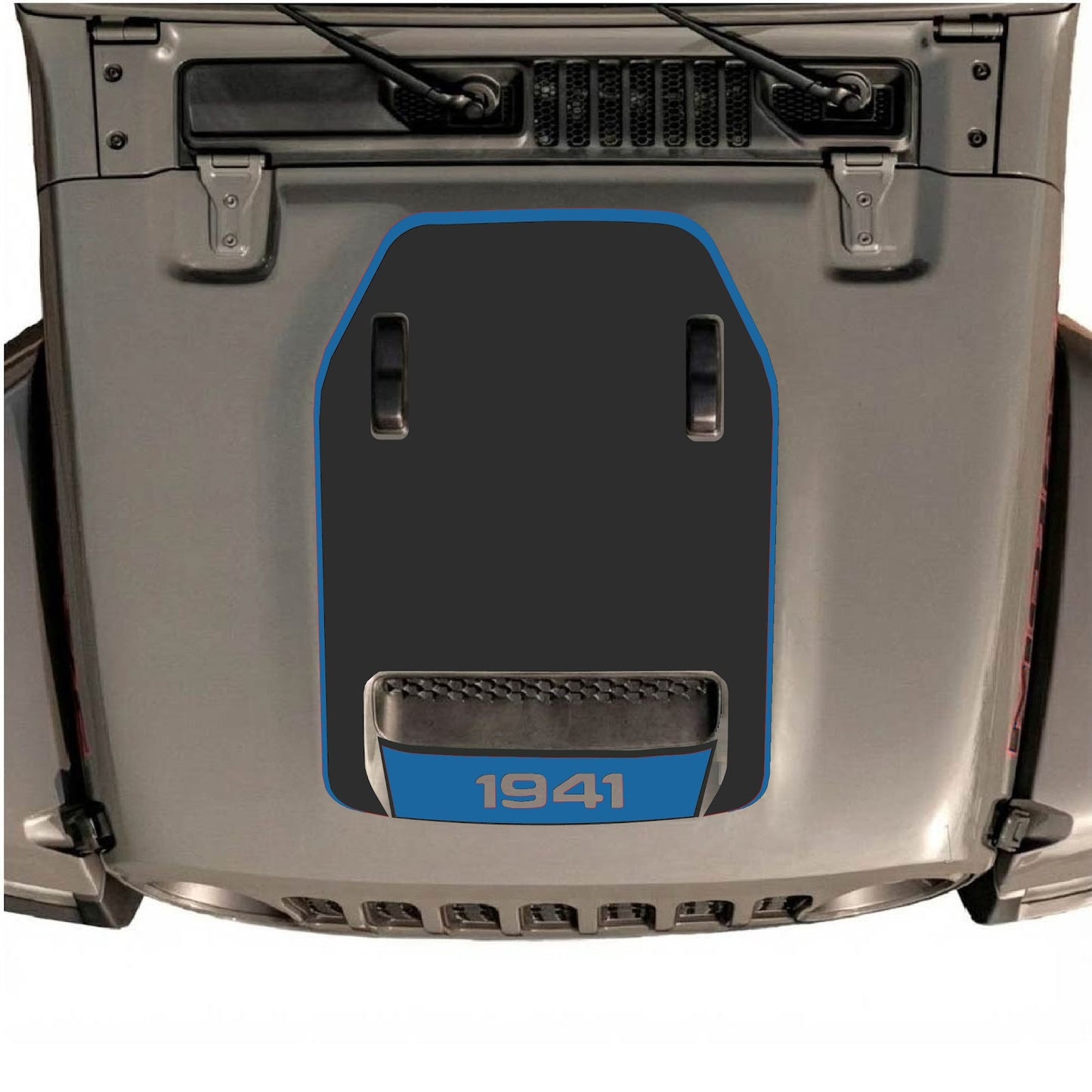 CarCode hood decal for Jeep Wrangler JL/JLU Rubicon 392 and JT Gladiator Mojave 2020-2026, stylish design on vehicle hood