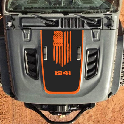 Hood Decal for Jeep Wrangler JL JLU Gladiator JT Rubicon Hood 2018+ Style #33
