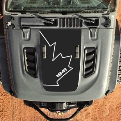 Hood Decal for Jeep Wrangler JL JLU Gladiator JT Rubicon Hood 2018+ Style #41