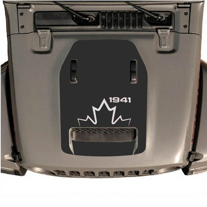Jeep Wrangler JL/JLU Rubicon 392 hood decal by CarCode, stylish graphic design for 2020-2026 Jeep models