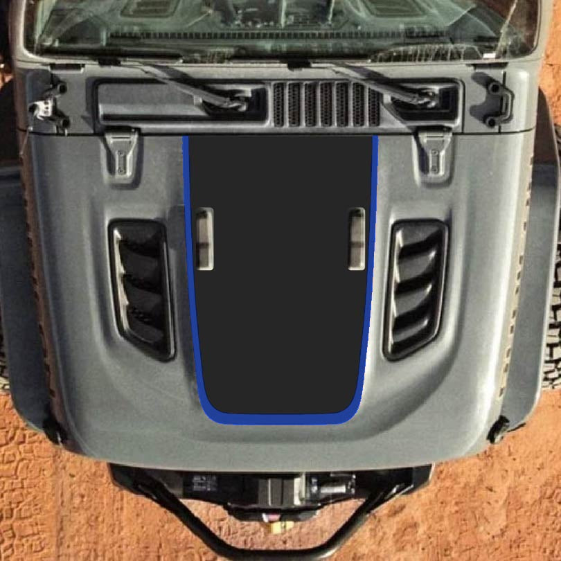 Hood Decal for Jeep Wrangler JL JLU Gladiator JT Rubicon Hood 2018+ Style #01