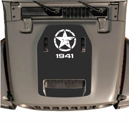 Autocollant de capot CarCode pour Jeep Wrangler JL/JLU Rubicon 392 et JT Gladiator Mojave 2020-2026, design élégant pour véhicule