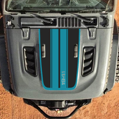 Hood Decal for Jeep Wrangler JL JLU Gladiator JT Rubicon Hood 2018+ Style #100
