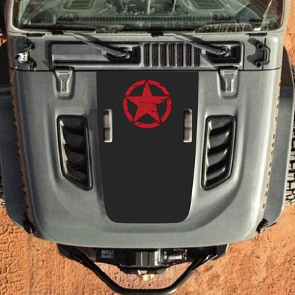 Hood Decal for Jeep Wrangler JL JLU Gladiator JT Rubicon Hood 2018+ Style #18