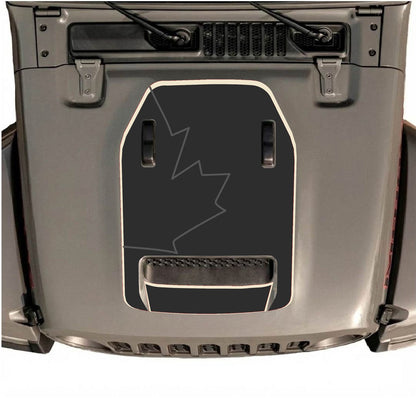 CarCode hood decal for Jeep Wrangler JL/JLU Rubicon 392 or JT Gladiator Mojave 2020-2026, featuring Style #82 design on hood.