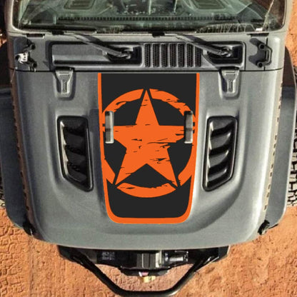 Hood Decal for Jeep Wrangler JL JLU Gladiator JT Rubicon Hood 2018+ Style #27