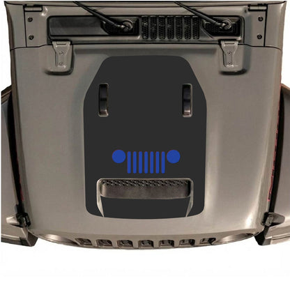 Jeep Wrangler JL/JLU Rubicon 392 and Gladiator Mojave hood decal by CarCode, stylish design for 2020-2026 models.