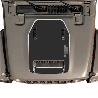 CarCode hood decal for Jeep Wrangler JL/JLU Rubicon 392 and JT Gladiator Mojave 2020-2026, style #97 on vehicle hood