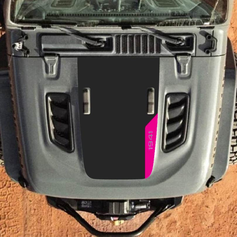 Hood Decal for Jeep Wrangler JL JLU Gladiator JT Rubicon Hood 2018+ Style #71