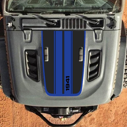 Hood Decal for Jeep Wrangler JL JLU Gladiator JT Rubicon Hood 2018+ Style #61