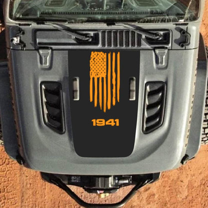 Hood Decal for Jeep Wrangler JL JLU Gladiator JT Rubicon Hood 2018+ Style #32