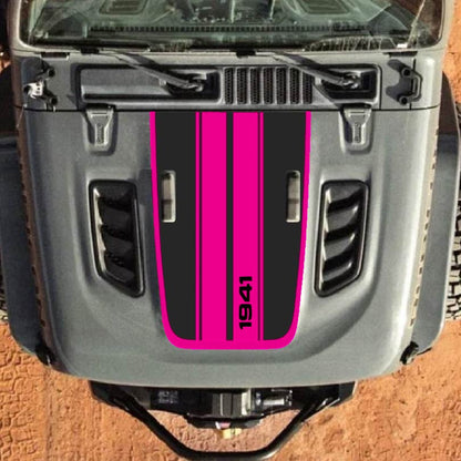 Hood Decal for Jeep Wrangler JL JLU Gladiator JT Rubicon Hood 2018+ Style #61