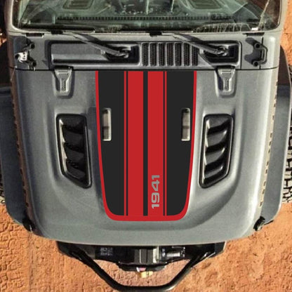 Hood Decal for Jeep Wrangler JL JLU Gladiator JT Rubicon Hood 2018+ Style #100