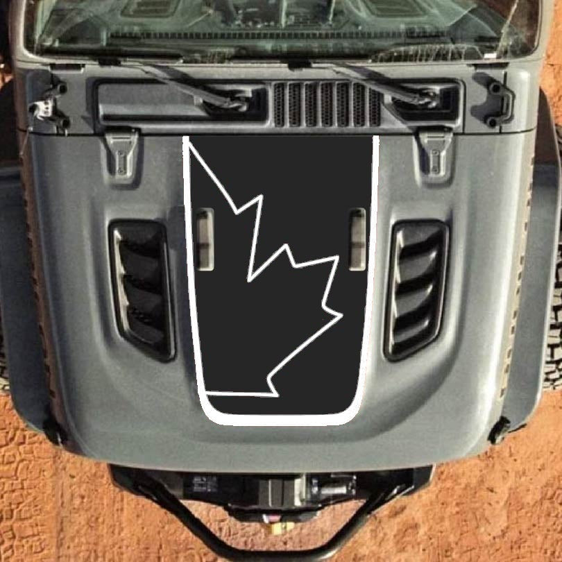 Hood Decal for Jeep Wrangler JL JLU Gladiator JT Rubicon Hood 2018+ Style #34