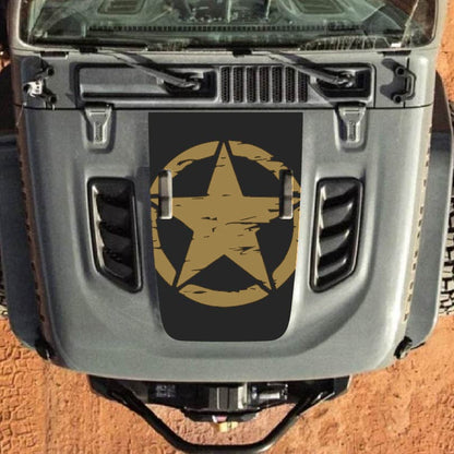 Hood Decal for Jeep Wrangler JL JLU Gladiator JT Rubicon Hood 2018+ Style #24