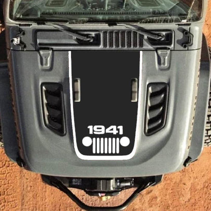 Hood Decal for Jeep Wrangler JL JLU Gladiator JT Rubicon Hood 2018+ Style #14