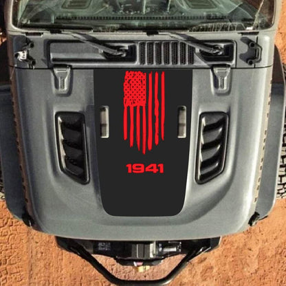 Hood Decal for Jeep Wrangler JL JLU Gladiator JT Rubicon Hood 2018+ Style #32