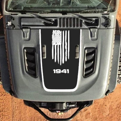 Hood Decal for Jeep Wrangler JL JLU Gladiator JT Rubicon Hood 2018+ Style #33