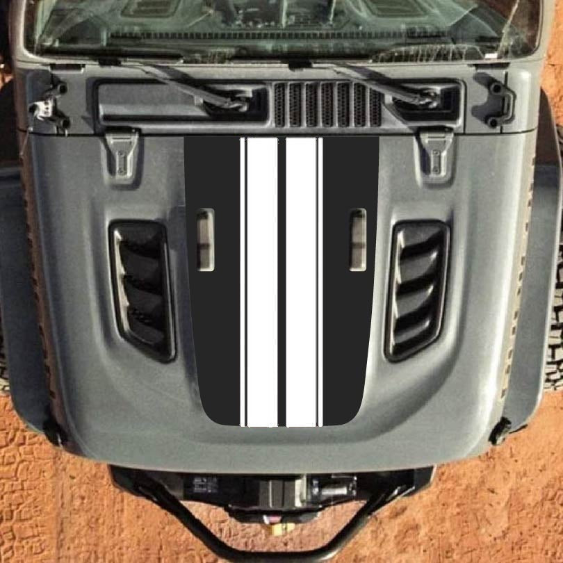 Hood Decal for Jeep Wrangler JL JLU Gladiator JT Rubicon Hood 2018+ Style #49
