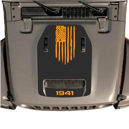 Autocollant de capot CarCode pour Jeep Wrangler JL/JLU Rubicon 392 et JT Gladiator Mojave 2020-2026, accessoire élégant pour véhicule.