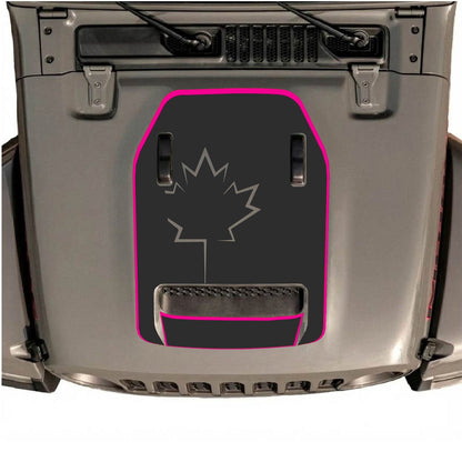 CarCode hood decal for Jeep Wrangler JL/JLU Rubicon 392 and JT Gladiator Mojave, stylish graphic for 2020-2026 models.