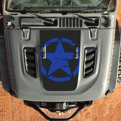 Hood Decal for Jeep Wrangler JL JLU Gladiator JT Rubicon Hood 2018+ Style #24