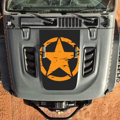 Hood Decal for Jeep Wrangler JL JLU Gladiator JT Rubicon Hood 2018+ Style #24