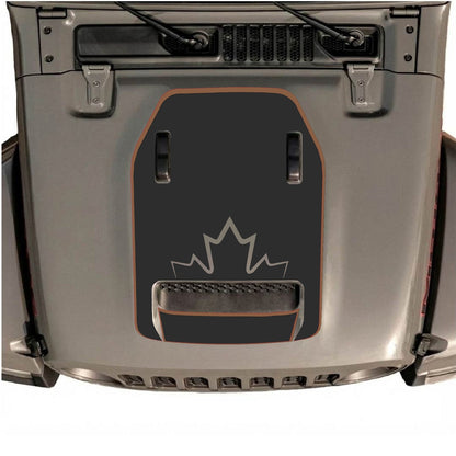 CarCode hood decal for Jeep Wrangler JL/JLU Rubicon 392 and JT Gladiator Mojave, style #78, featuring bold black graphic design.