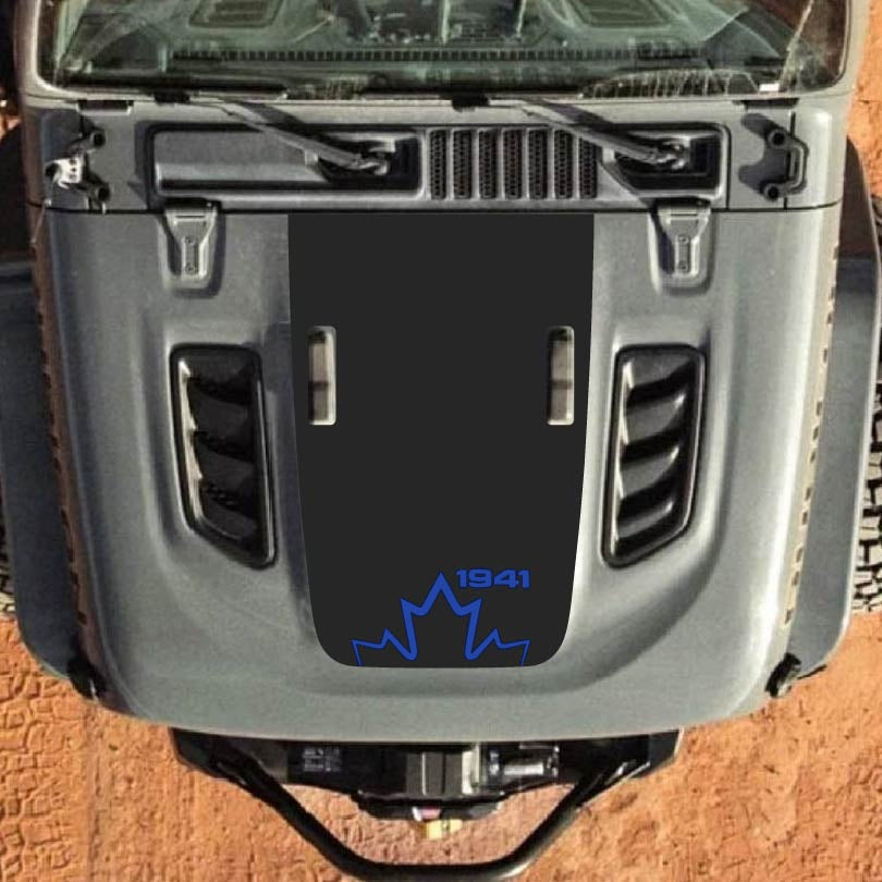 Hood Decal for Jeep Wrangler JL JLU Gladiator JT Rubicon Hood 2018+ Style #44