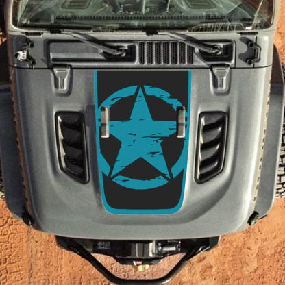 Hood Decal for Jeep Wrangler JL JLU Gladiator JT Rubicon Hood 2018+ Style #27