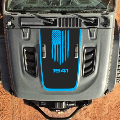 Hood Decal for Jeep Wrangler JL JLU Gladiator JT Rubicon Hood 2018+ Style #33