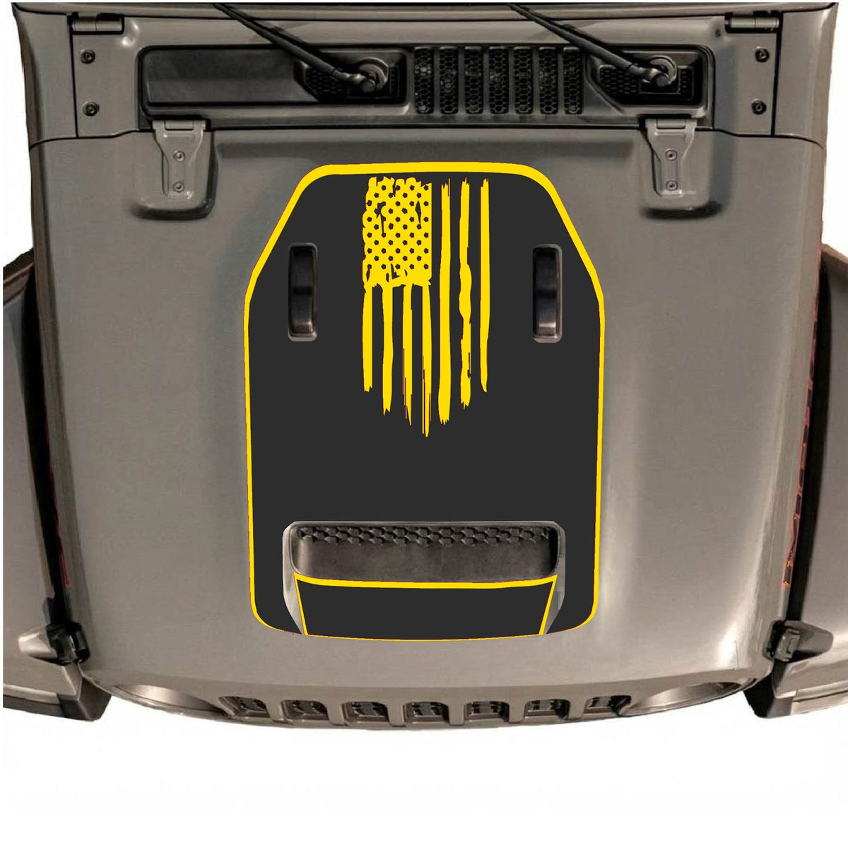 CarCode autocollant de capot pour Jeep Wrangler JL/JLU Rubicon 392 et JT Gladiator Mojave, sticker élégant conçu pour les modèles 2020-2026.