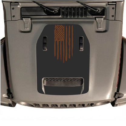 CarCode hood decal for Jeep Wrangler JL/JLU Rubicon 392 and JT Gladiator Mojave 2020-2026 with stylish design #32 on a vehicle hood.