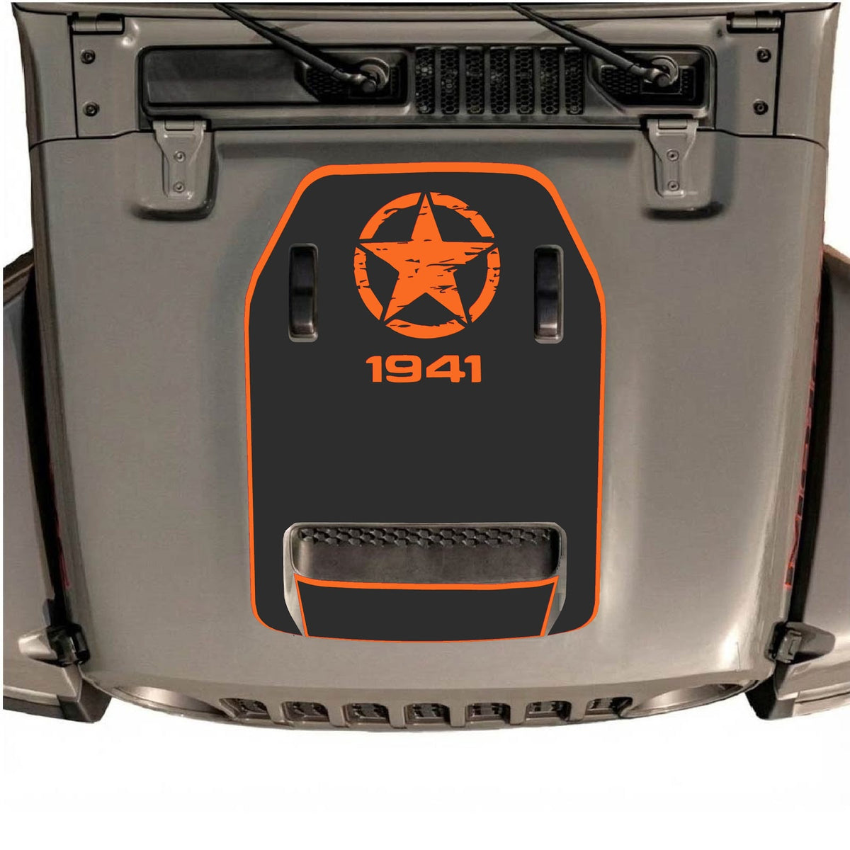 Autocollant de capot CarCode pour Jeep Wrangler JL/JLU Rubicon 392 et JT Gladiator Mojave 2020-2026, design élégant sur le capot du véhicule