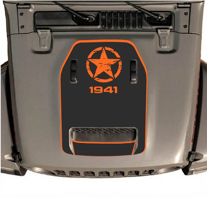 Autocollant de capot CarCode pour Jeep Wrangler JL/JLU Rubicon 392 et JT Gladiator Mojave 2020-2026, design élégant sur le capot du véhicule