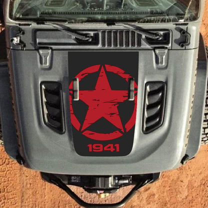 Hood Decal for Jeep Wrangler JL JLU Gladiator JT Rubicon Hood 2018+ Style #29
