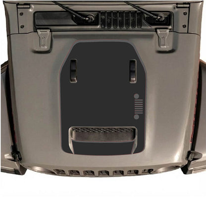 CarCode hood decal for Jeep Wrangler JL/JLU Rubicon 392 and JT Gladiator Mojave, stylish design on vehicle hood.