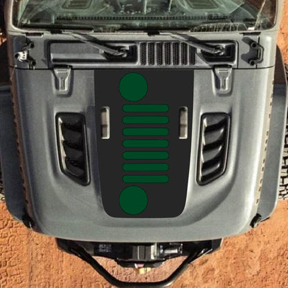 Hood Decal for Jeep Wrangler JL JLU Gladiator JT Rubicon Hood 2018+ Style #62